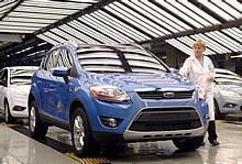 Kuga-Fertigung im Ford-Werk Saarlouis. Foto: Ford/Auto-Reporter.NET